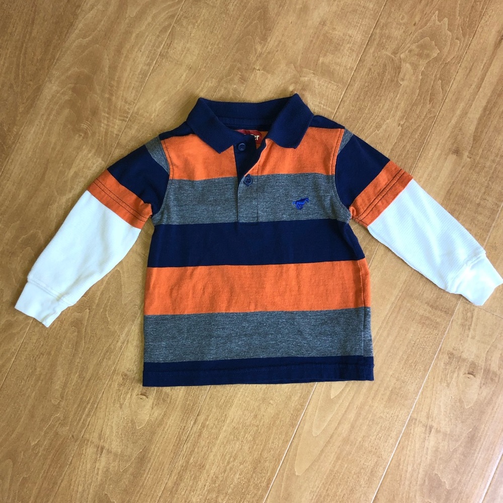 🐥Wrangler | Boys 2T Long Sleeve Collared Shirt